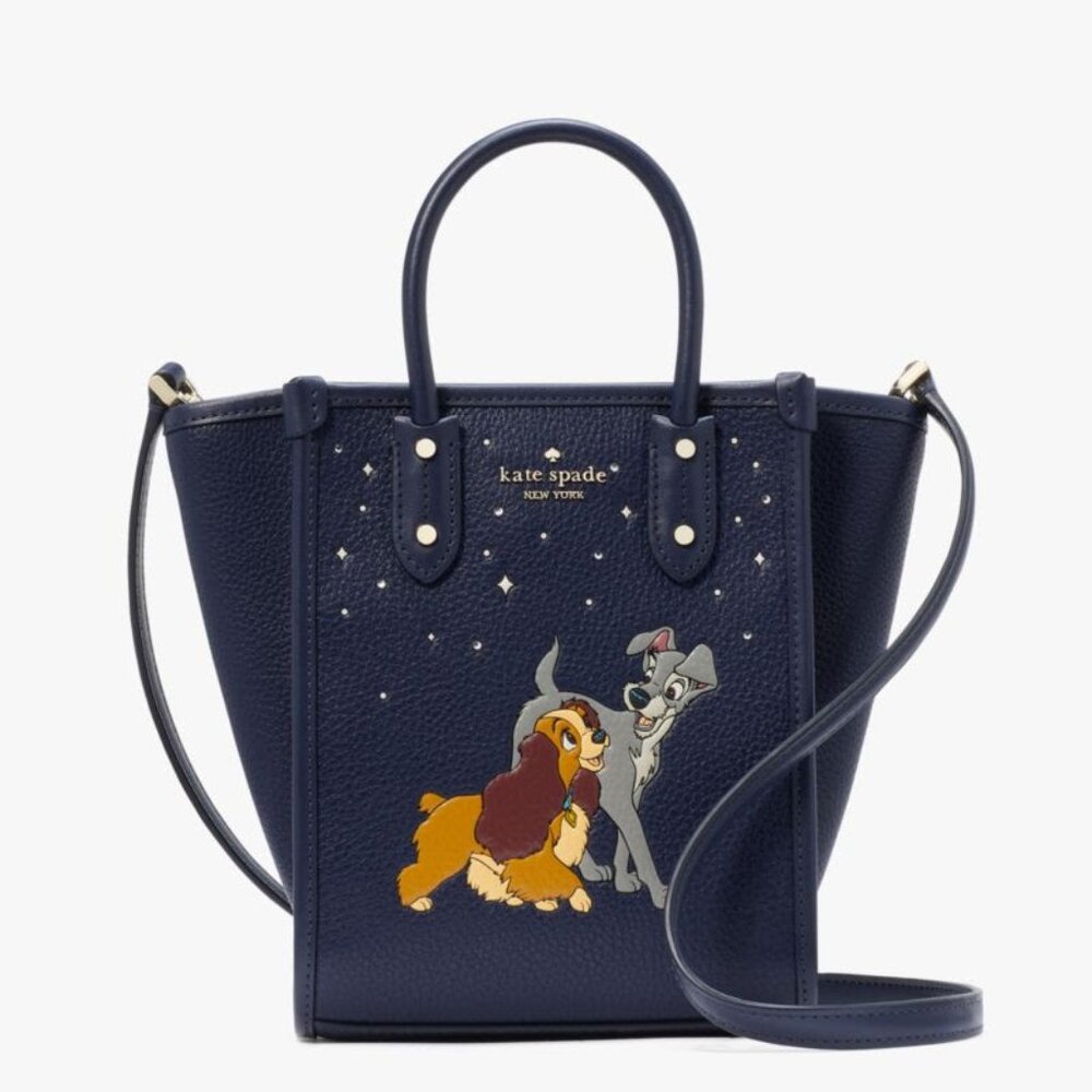 [DISNEY X KATE SPADE NEW YORK] LADY AND THE TRAMP MINI TOTE [NAVY]